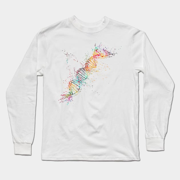 DNA molecule Long Sleeve T-Shirt by erzebeth